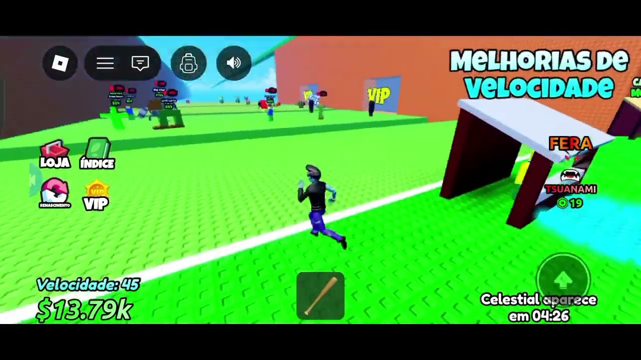 Joguei fuga do tsunami para branrot #roblox 