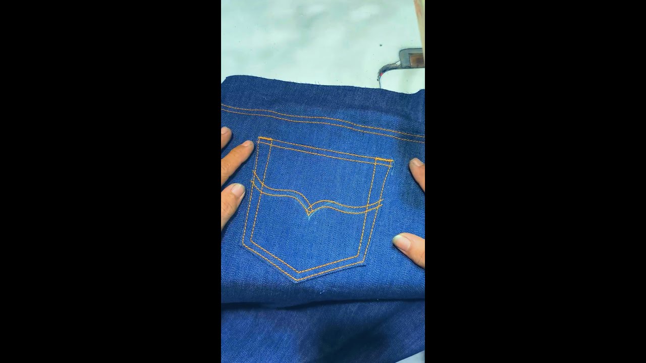 cara menjahit saku celana jeans @MKJEANS