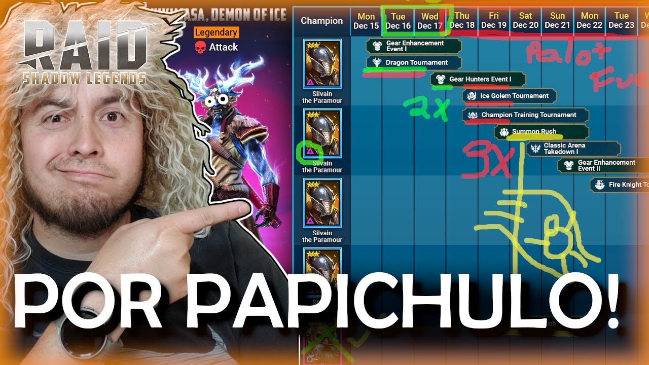 PLAN DE FUSION POR YUKIMASA DEMONIO DE HIELO!! Con todo!!! | RAID SHADOW LEGENDS Espanol