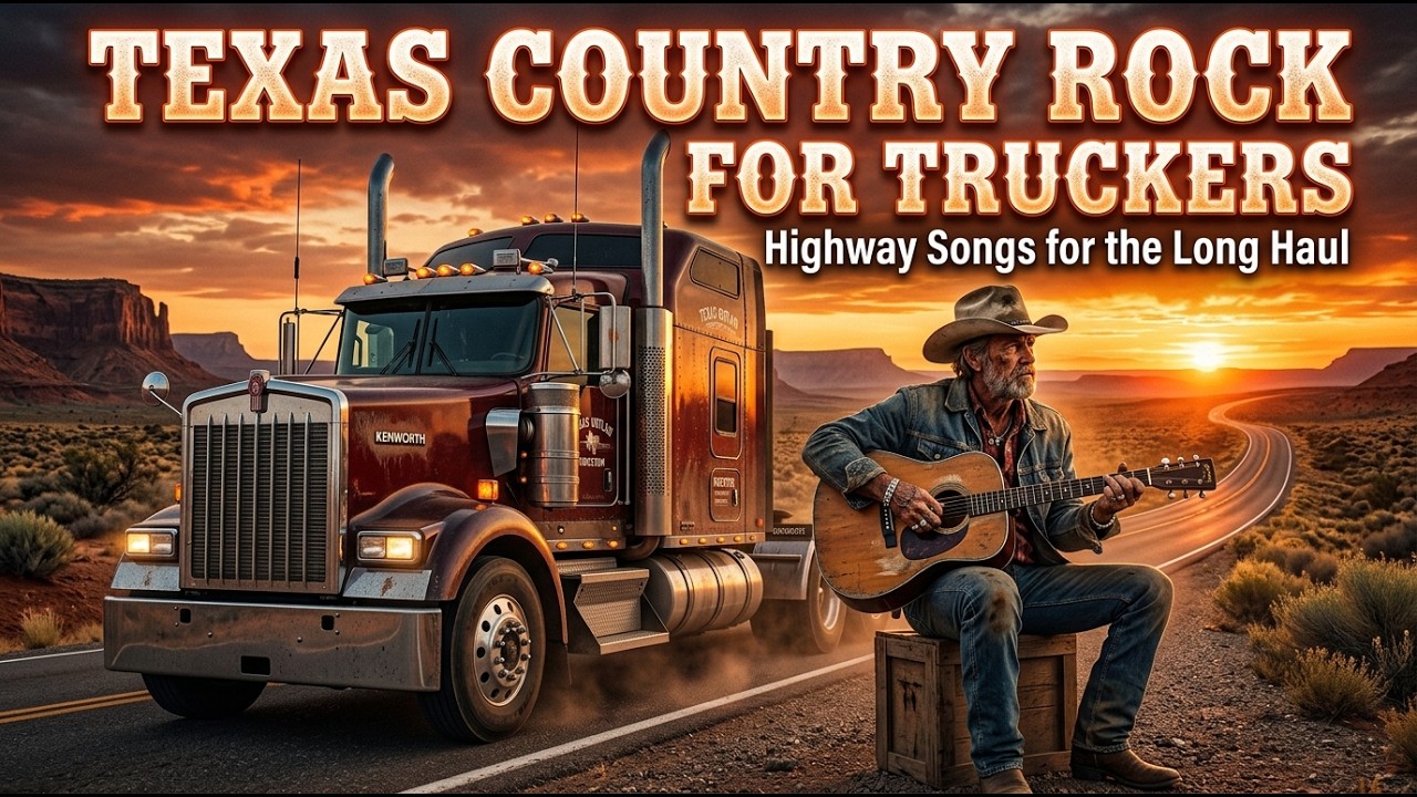 Texas Country Rock for Truckers 🚛🎸 | Ultimate Highway Driving Songs | 2 Hour Road Trip Mix