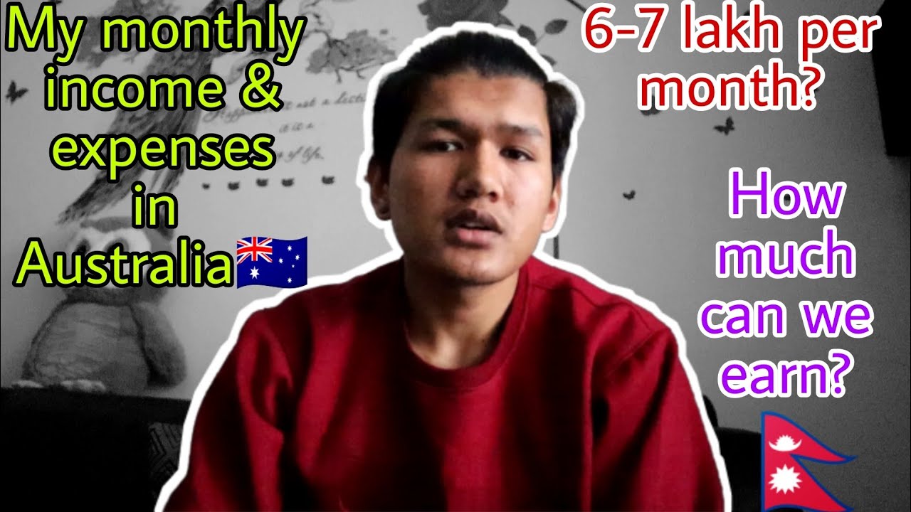 My monthly income as a 🇭🇲🇳🇵International student| Monthly expenses|| How much can we earn and save?