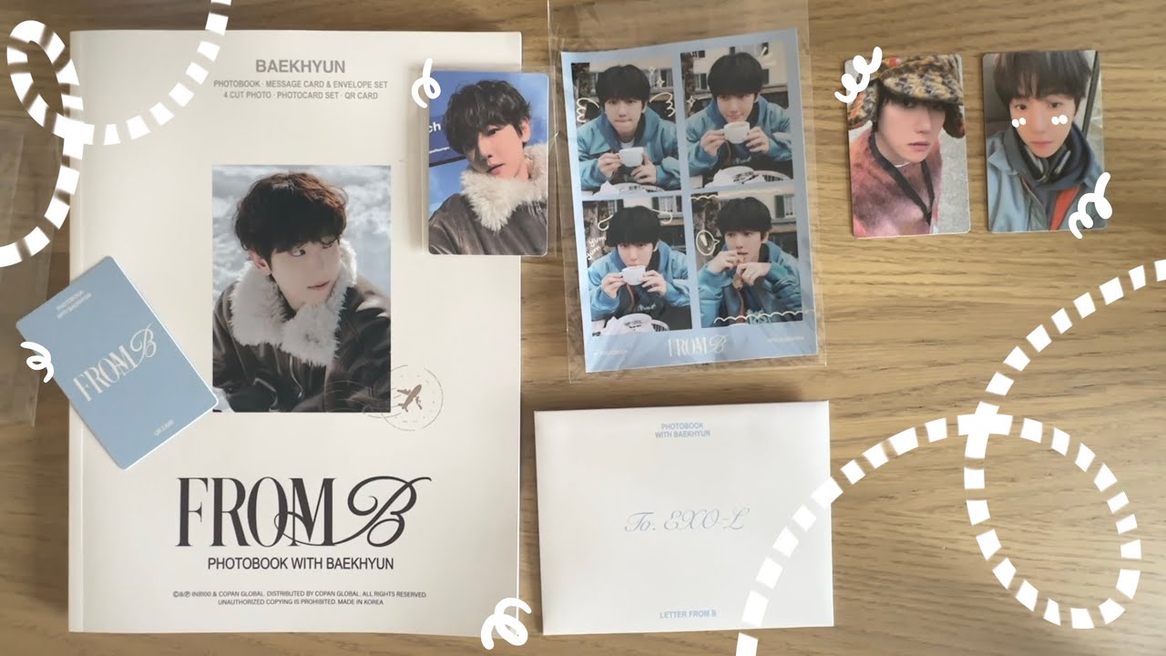 ❄️ let’s flip through baekhyun’s “From B” photobook ❄️ happy baekhyun day ❄️