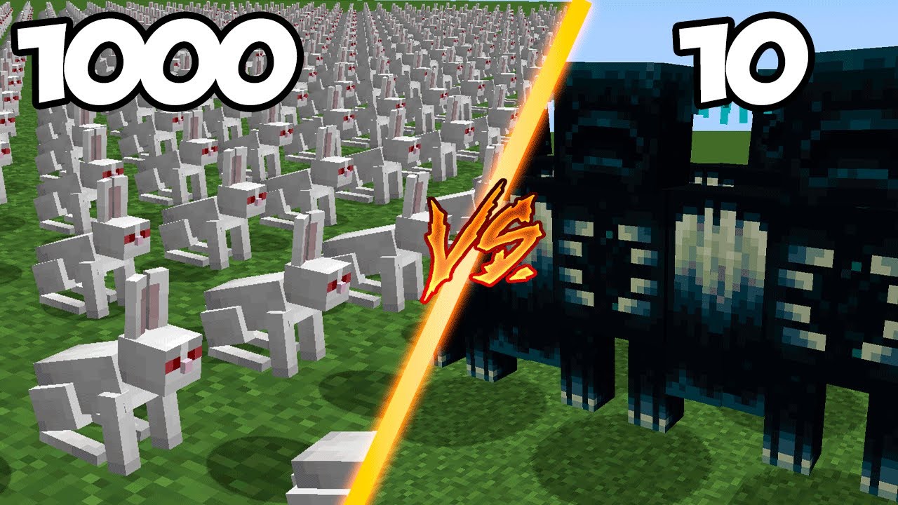 1000 CONEJOS ASESINOS VS 10 WARDENS