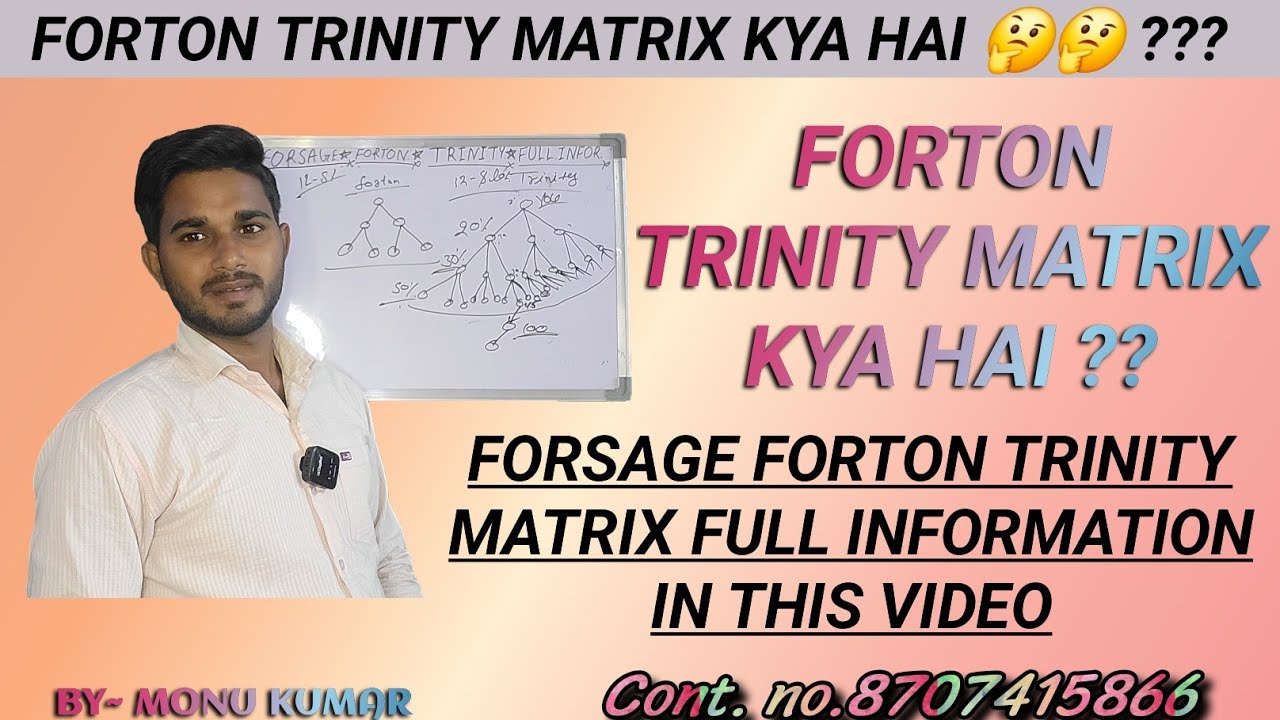 FORTON TRINITY MATRIX KYA HAI ??/ FORSAGE FORTON TRINITY MATRIX FULL INFORMATION ##