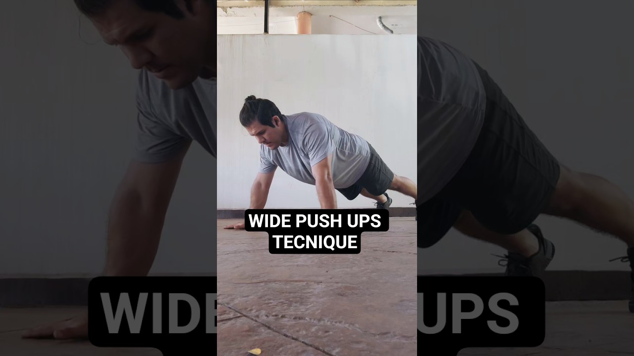 tecnica de wide push ups 