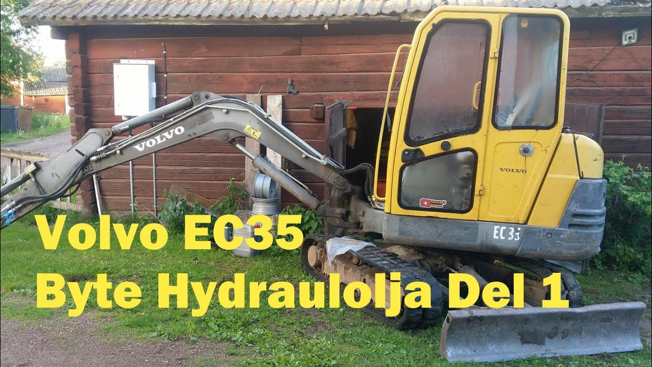 Hydrauloljebyte volvo ec35 Del 1av2