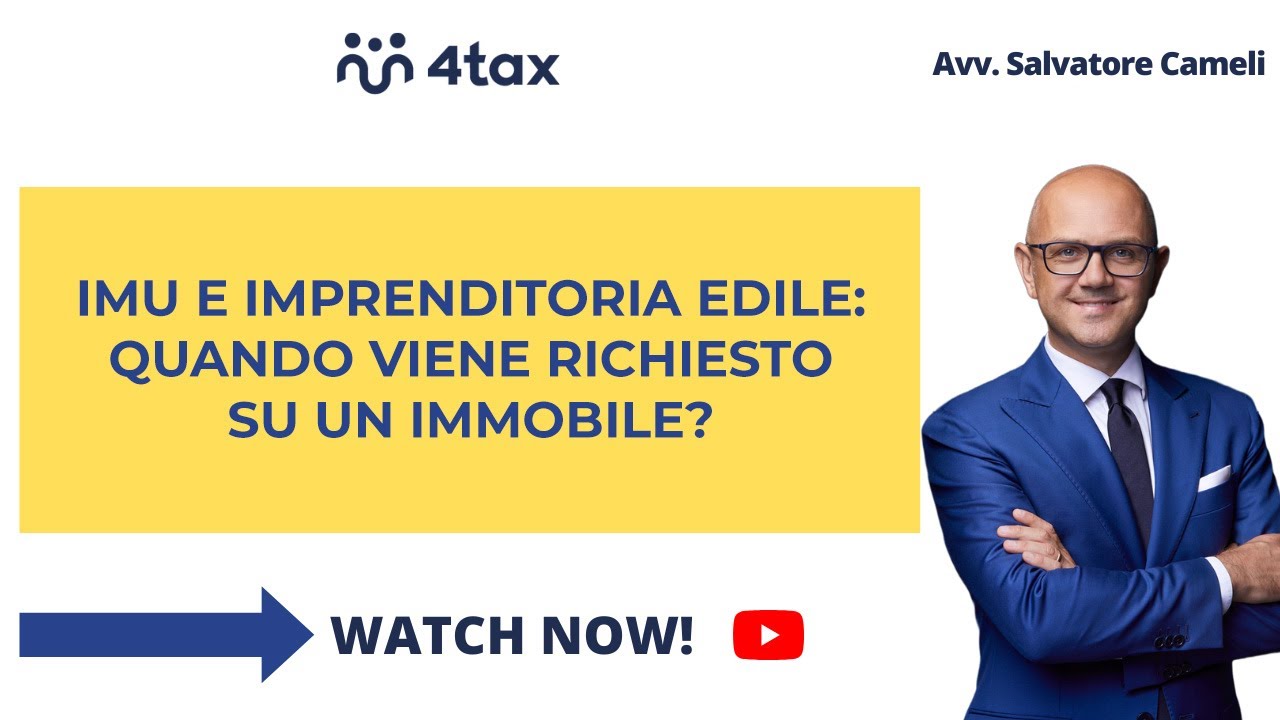 IMU: QUANDO UN IMPRENDITORE EDILE DEVE PAGARLO?