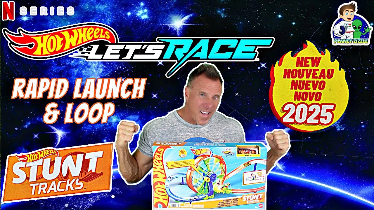 Hot Wheels Netflix Let's Race Rapid Launch & Loop New 2025