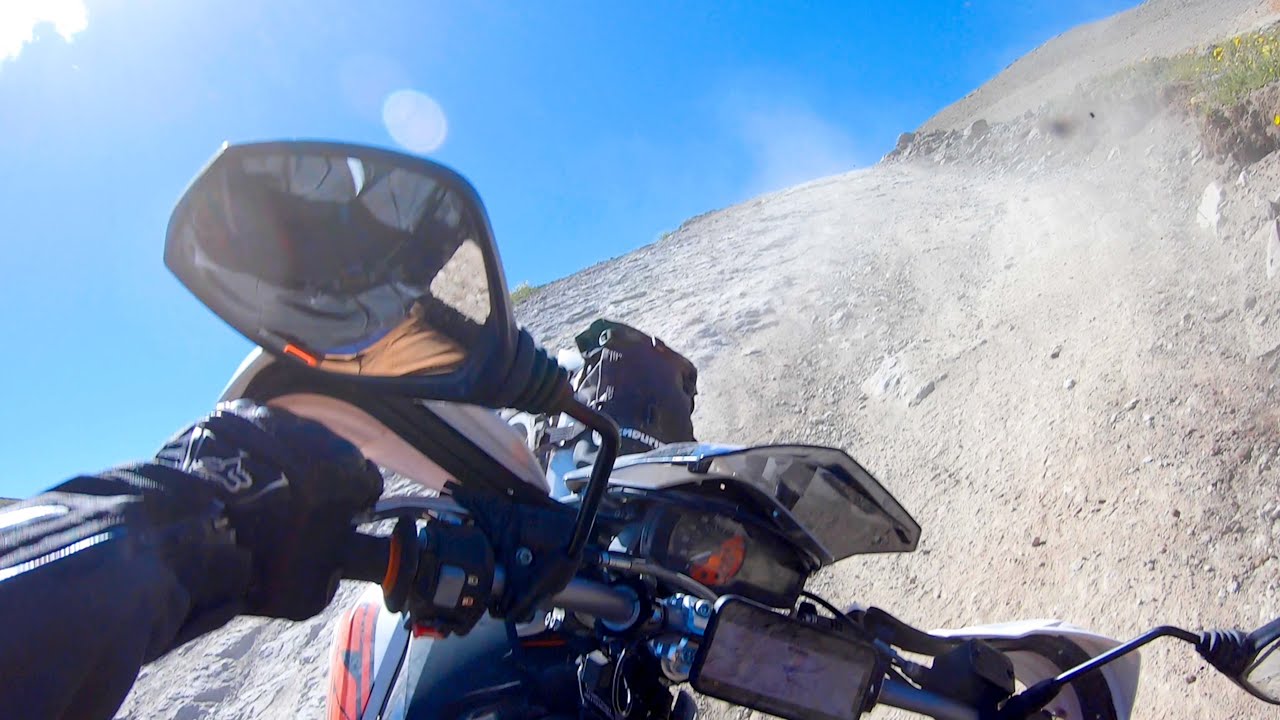 Crashing my bike on Imogene Pass