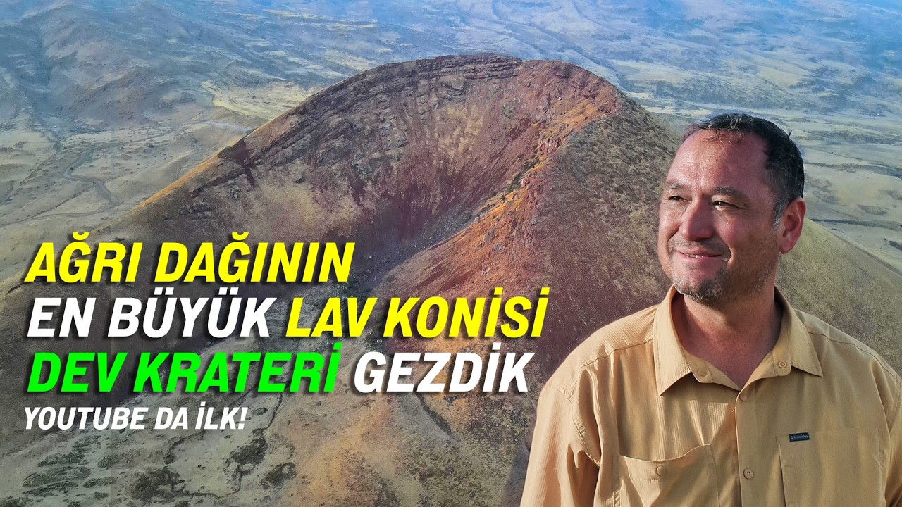 Ağrı Dağının en büyük lav konisi. Karnıyarık Tepe  #ağrıdağı #yanardağ