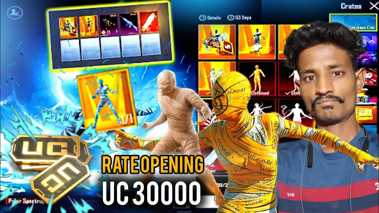 NEW ICE MUMMY SET CRATE OPENING IN BGMI🤯 3,0000 UC 