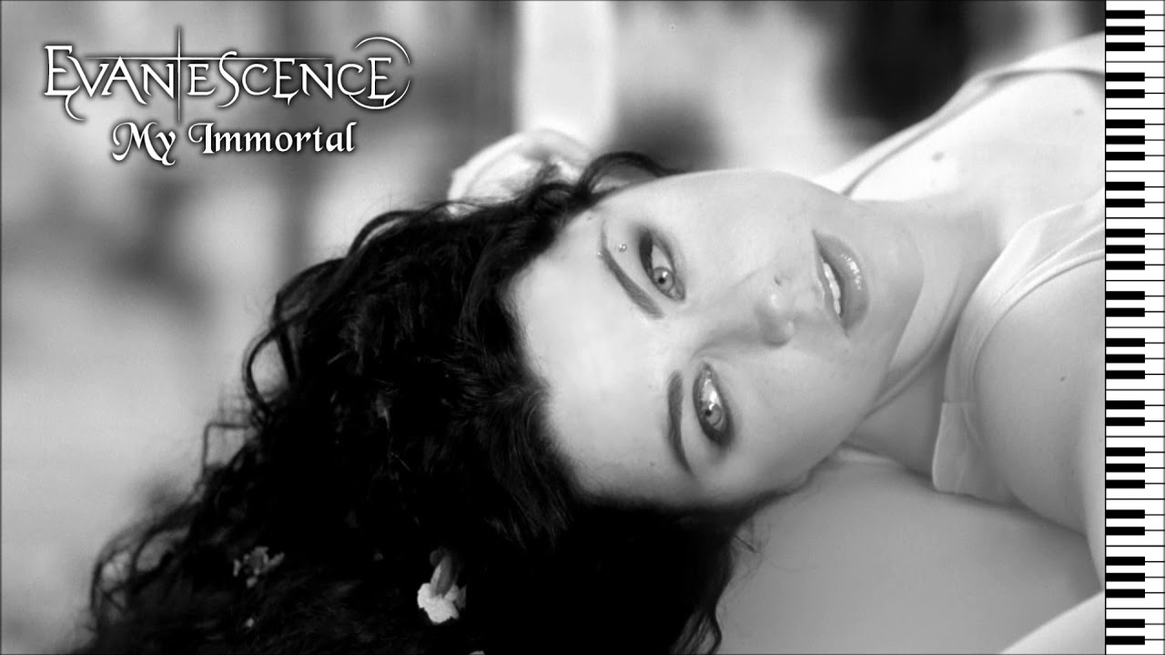 Evanescence - My Immortal (Live Version) - Piano Instrumental (With Lyrics)