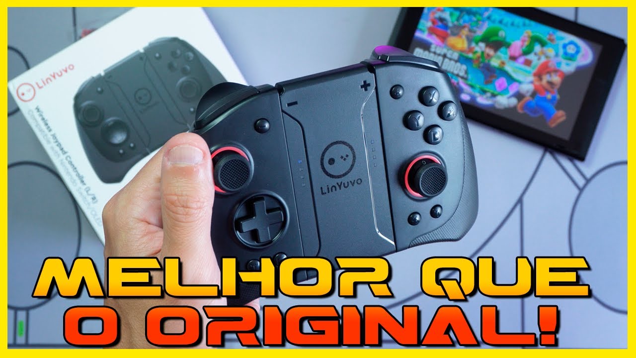 JOYCON MAIS BARATO E ERGONÔMICO! São os Joypads da LinYuvo, ótima alternativa pra Switch