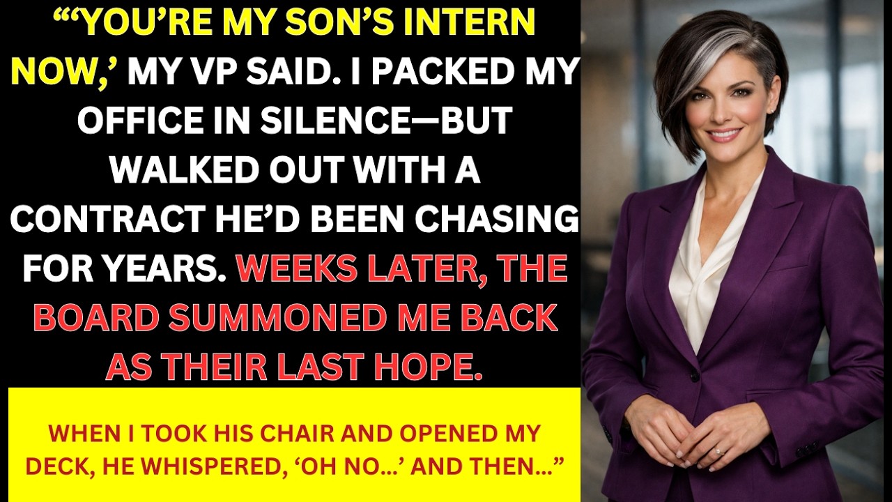 The VP Demoted Me To An Intern After 15 Years Of Service To Give My Office To His Son...