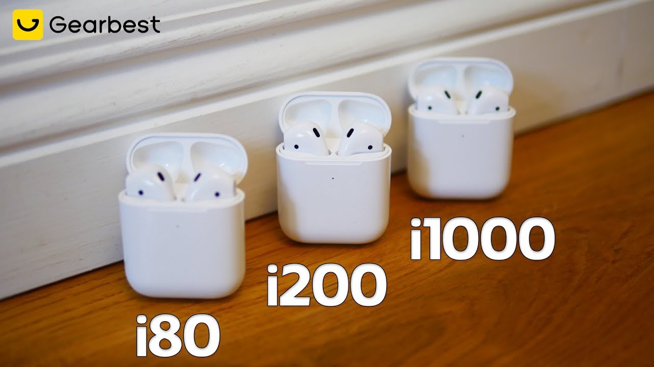 i80 TWS vs. i200 TWS vs. i1000 TWS Gearbest Version (Deutsch) - Fake AirPods 2 Vergleich