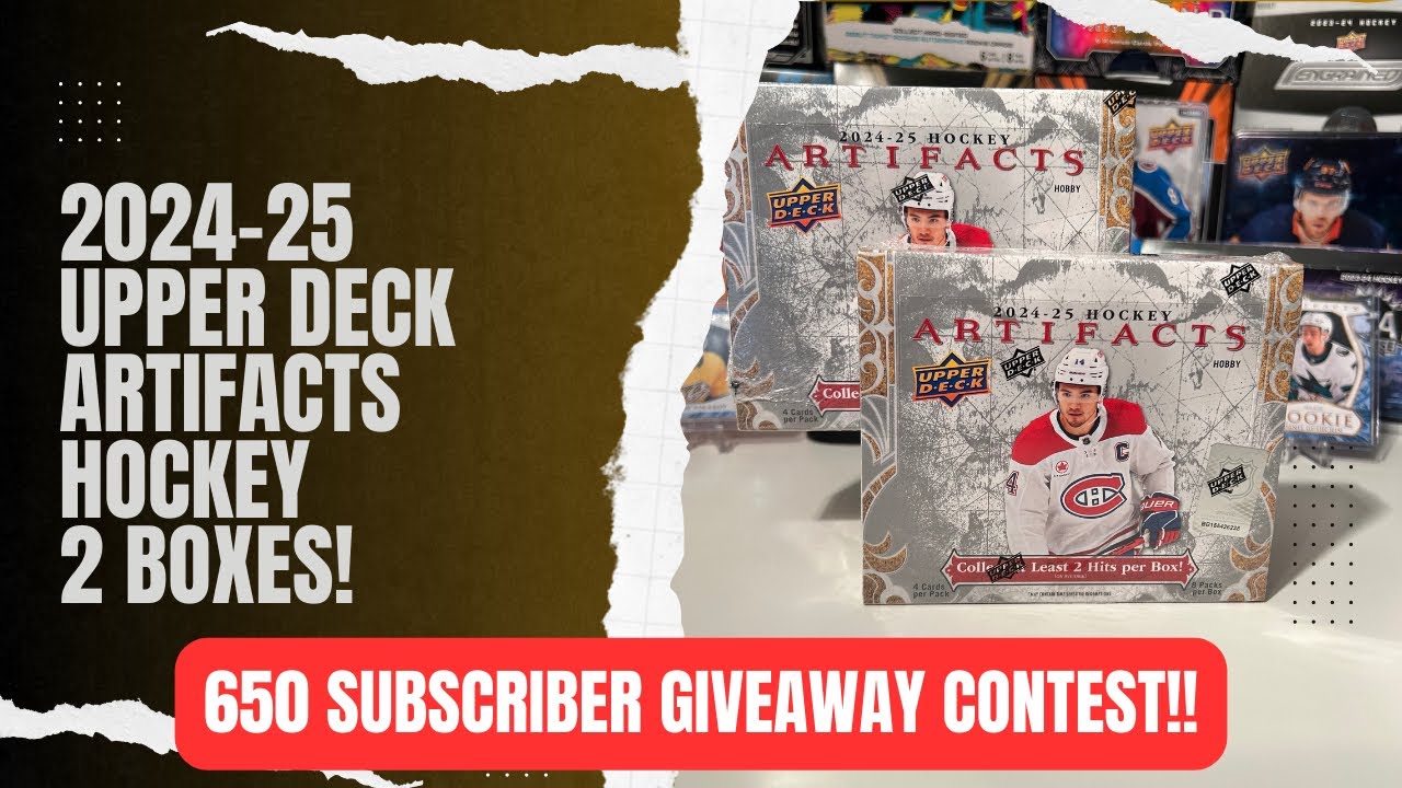 2024-25 Upper Deck Artifacts Hockey 2 Hobby Boxes!!
