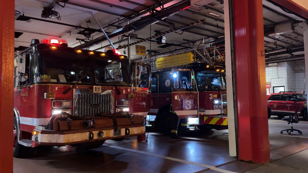 СРОЧНО: Пожарная служба Чикаго, выезд подразделений: Engine 42, Engine 13, Truck 3, Battalion 1