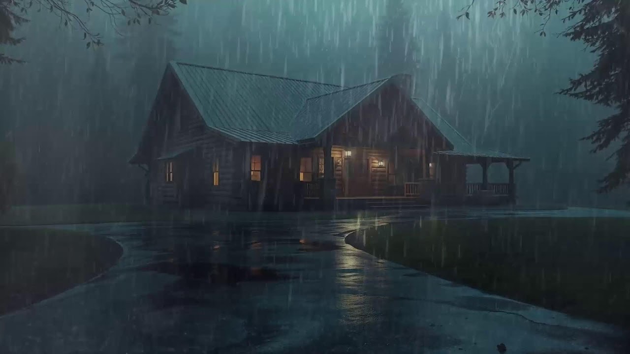 Fall Asleep With The Soothing Sounds Of Rain And Thunder | Rain Sounds For Sleeping ASMR