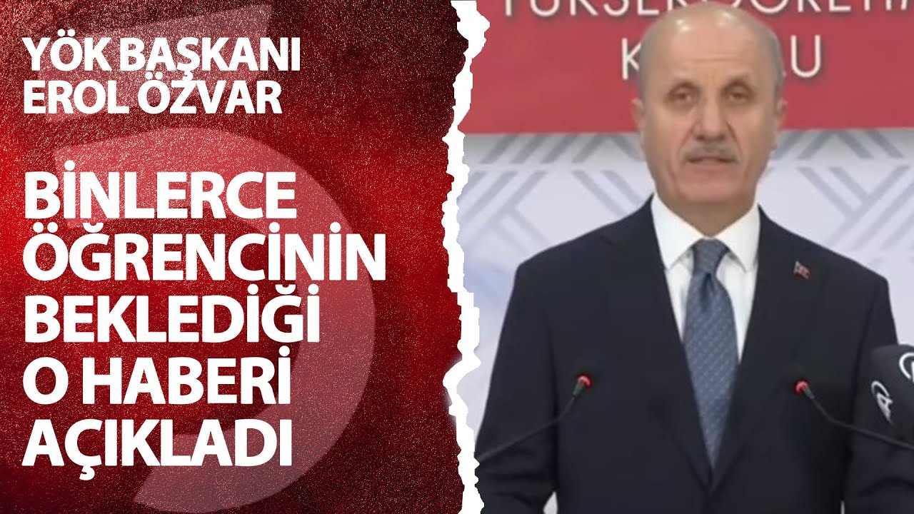 Y&Ouml;K Başkanı Erol &Ouml;zvar a&ccedil;ıklaması: 