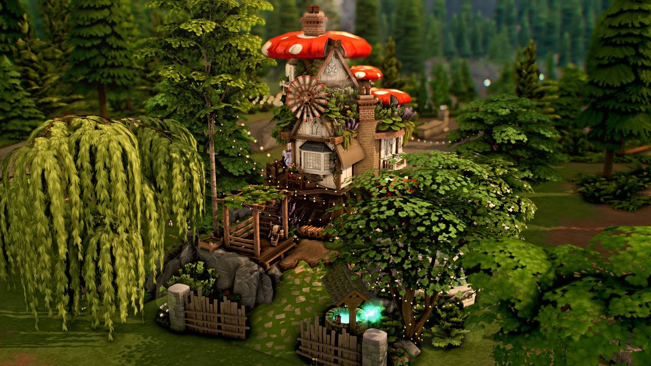 Fairy mushroom house | The Sims 4 Stop Motion Build