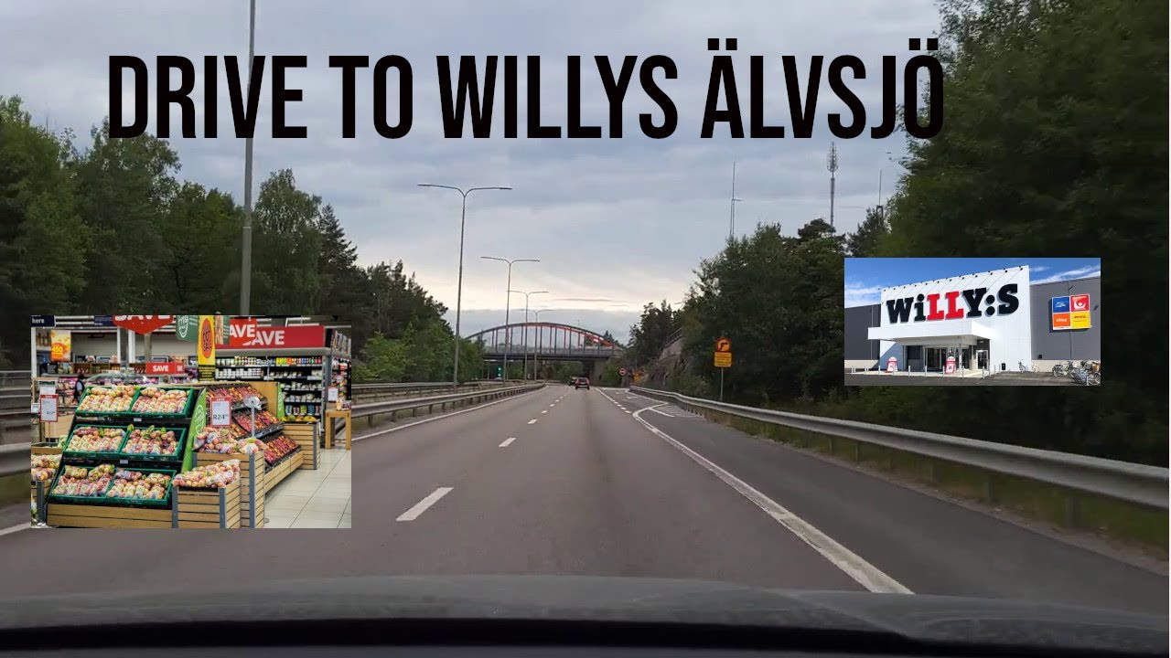 Scenic drive from Årstaberg to Willys Älvsjö
