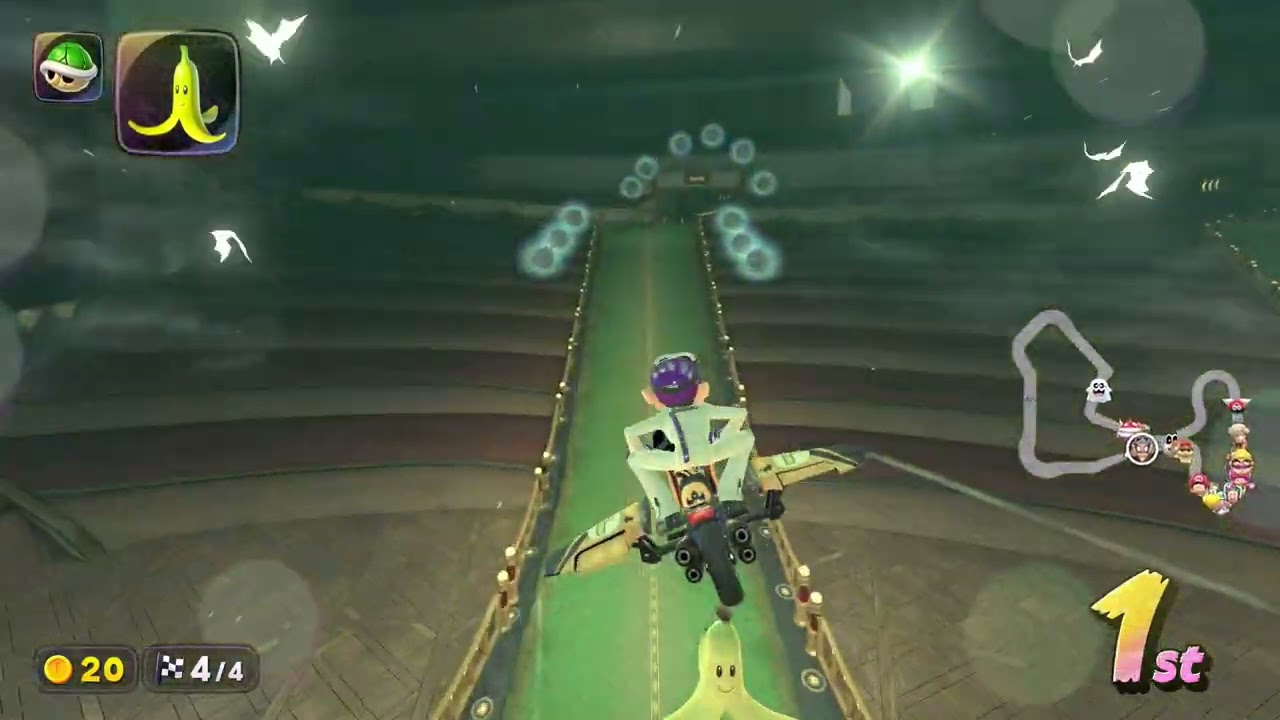 MKW Clip: Spiny Shell passing by