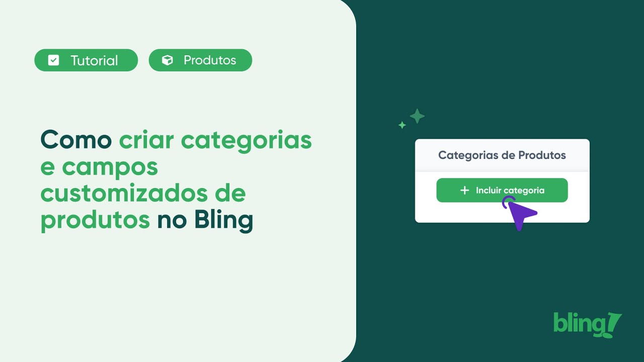 Como criar categorias e campos customizados de produtos no Bling