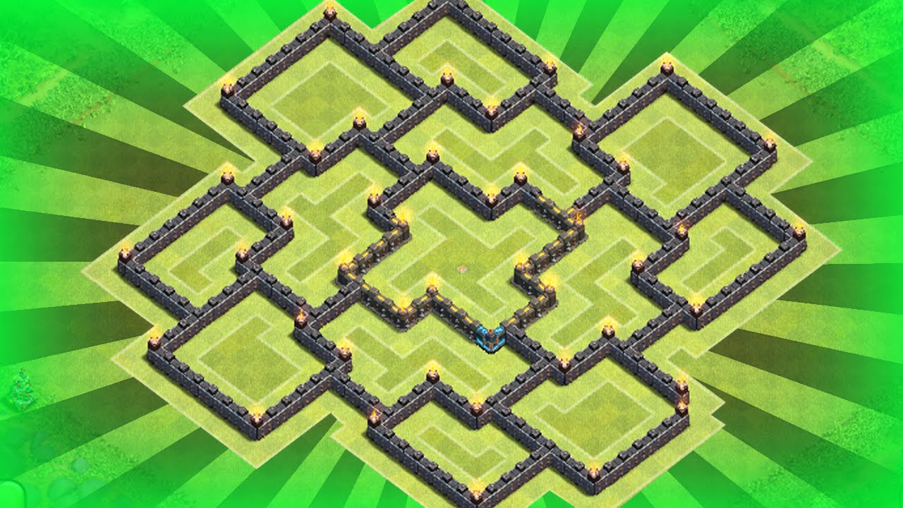 Clash of Clans - BEST TOWNHALL 9 FARMING BASE - 2015