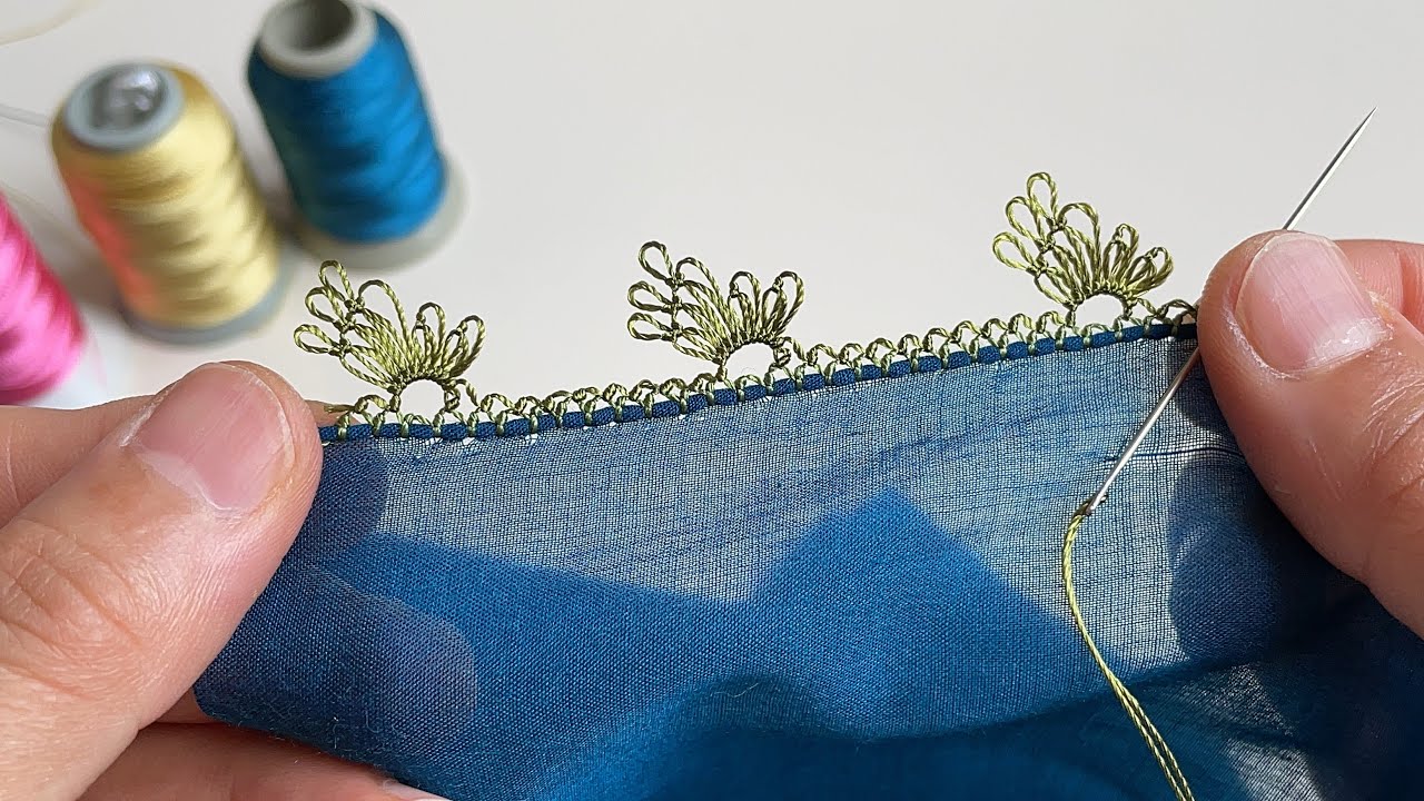 Yeni değişik bir model iğne oyası modeli/ desenli yazma iğne oyası modelleri iğne oyaları kolay
