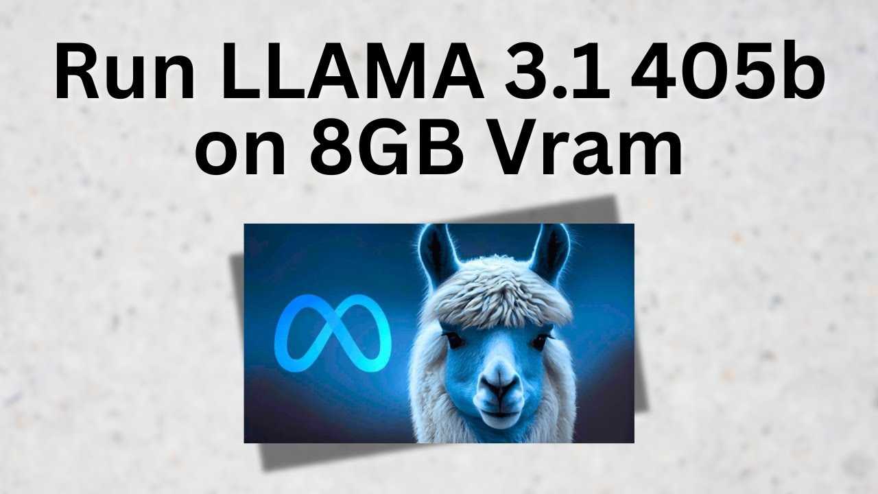Запуск LLAMA 3.1 405b на 8 ГБ видеопамяти