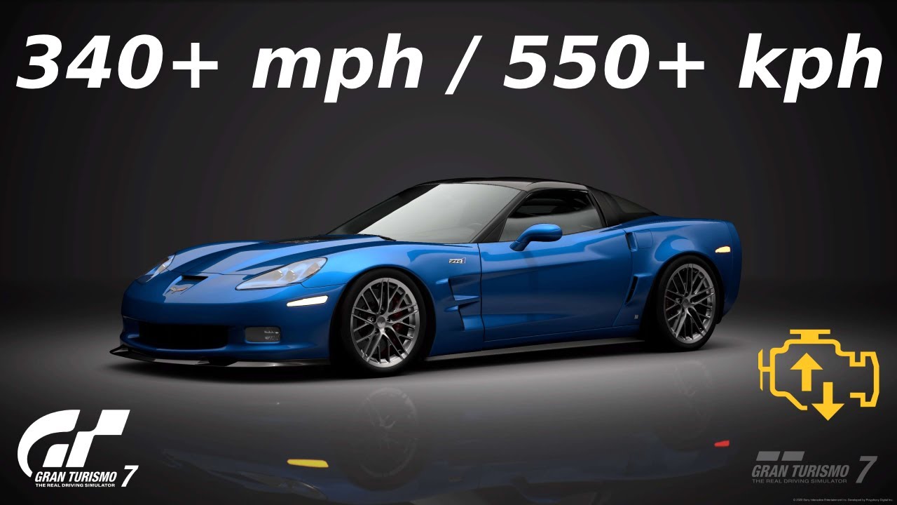 340+mph (550+kph) Bugatti Swapped Corvette C6 ZR1 Top Speed Setup | Gran Turismo 7