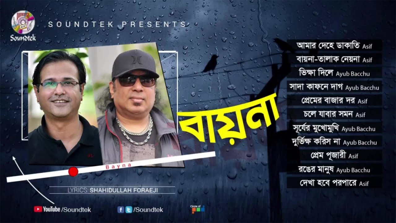 Bayna | বায়না | Ayub Bachchu | Asif | Legendary song of Band Music | Audio Jukebox