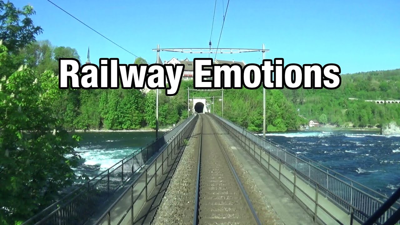 🚆 Cab ride from Schaffhausen over the Rhine Falls to Zurich (Switzerland | S24 Thayngen - Zürich)