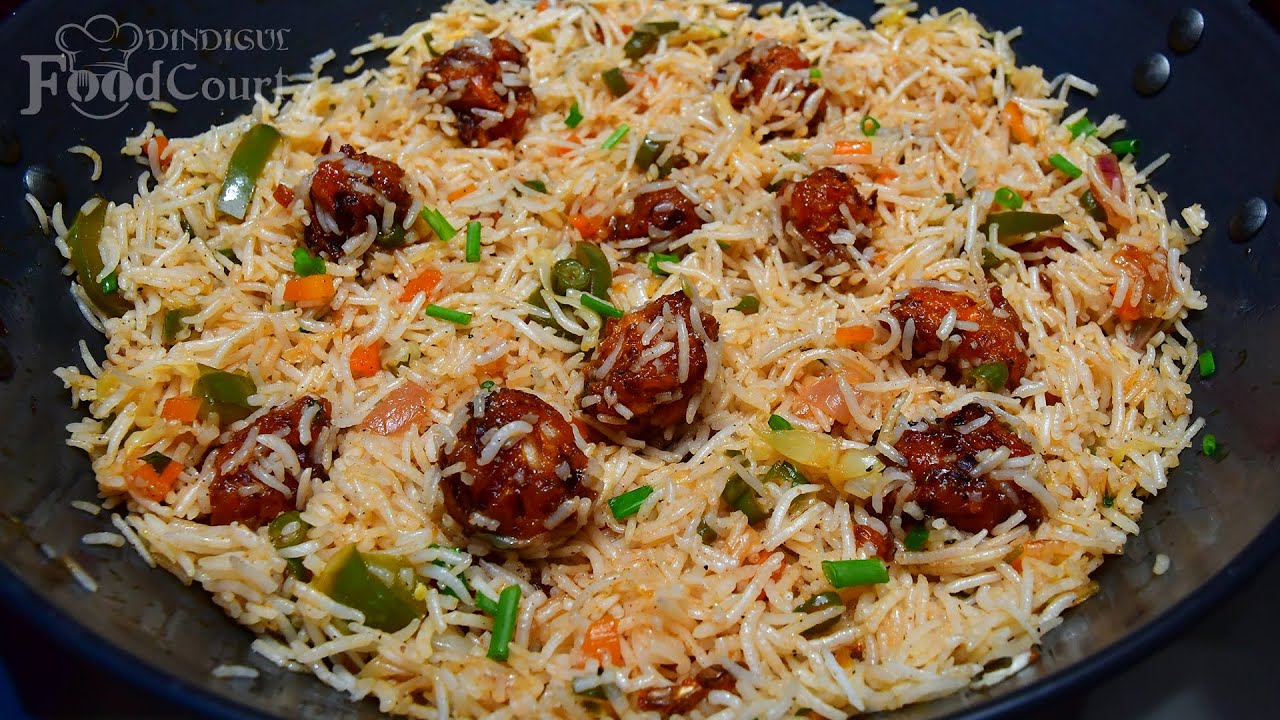 Veg Manchurian Fried Rice/ Manchurian Fried Rice Recipe/ Fried Rice