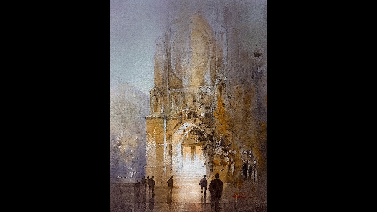 Evening Services. Part 3 (of 4) #watercolortutorial #watercolorpainting #paintingtutorial #drawings