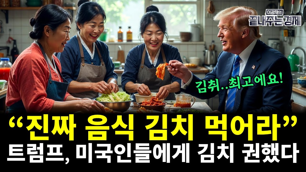 트럼프 "진짜 음식 김치 먹어라!" 미국인들이 반한 '한류', XXX에서 최고 집중! (고삼석 이광재) 