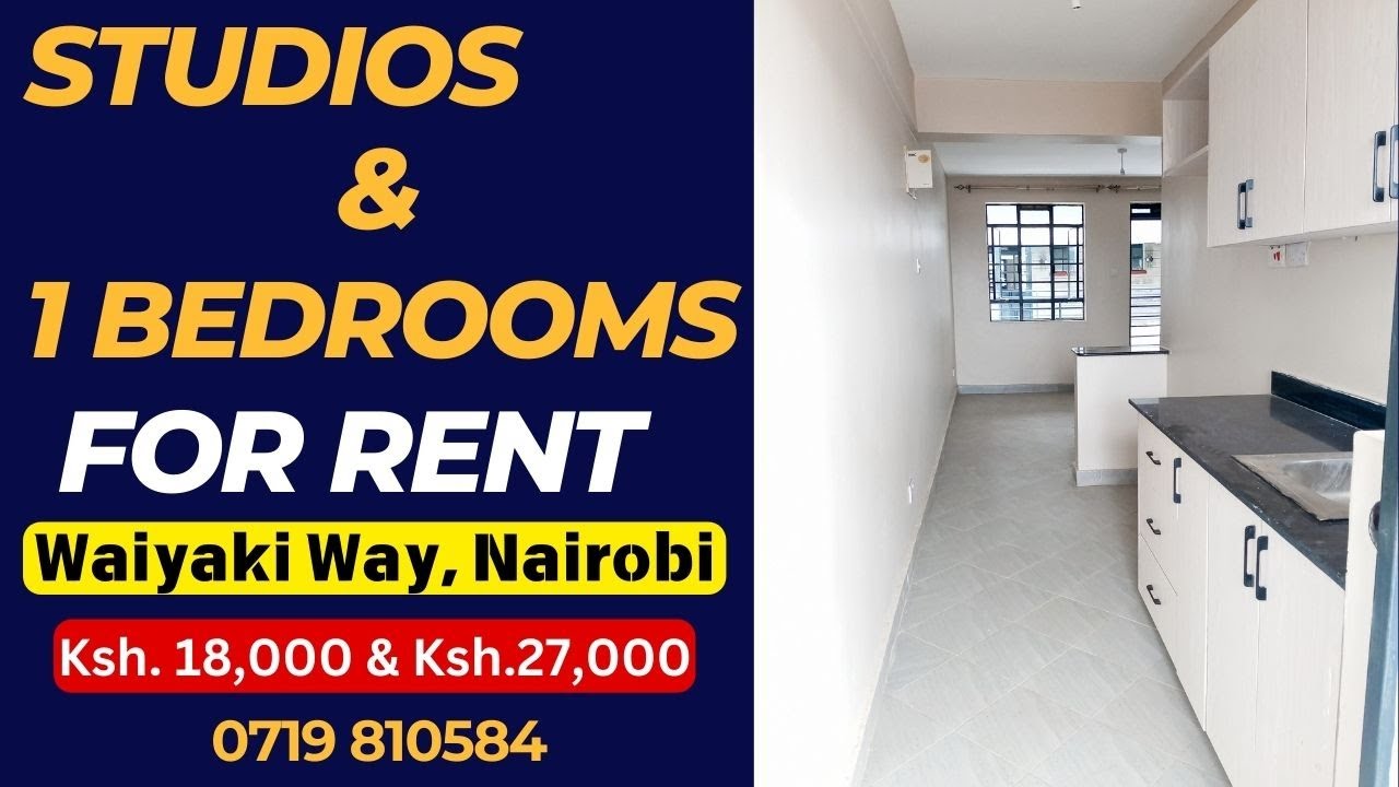 Spacious Studios and 1 Bedroom Apartments for Rent on Waiyaki Way Nairobi