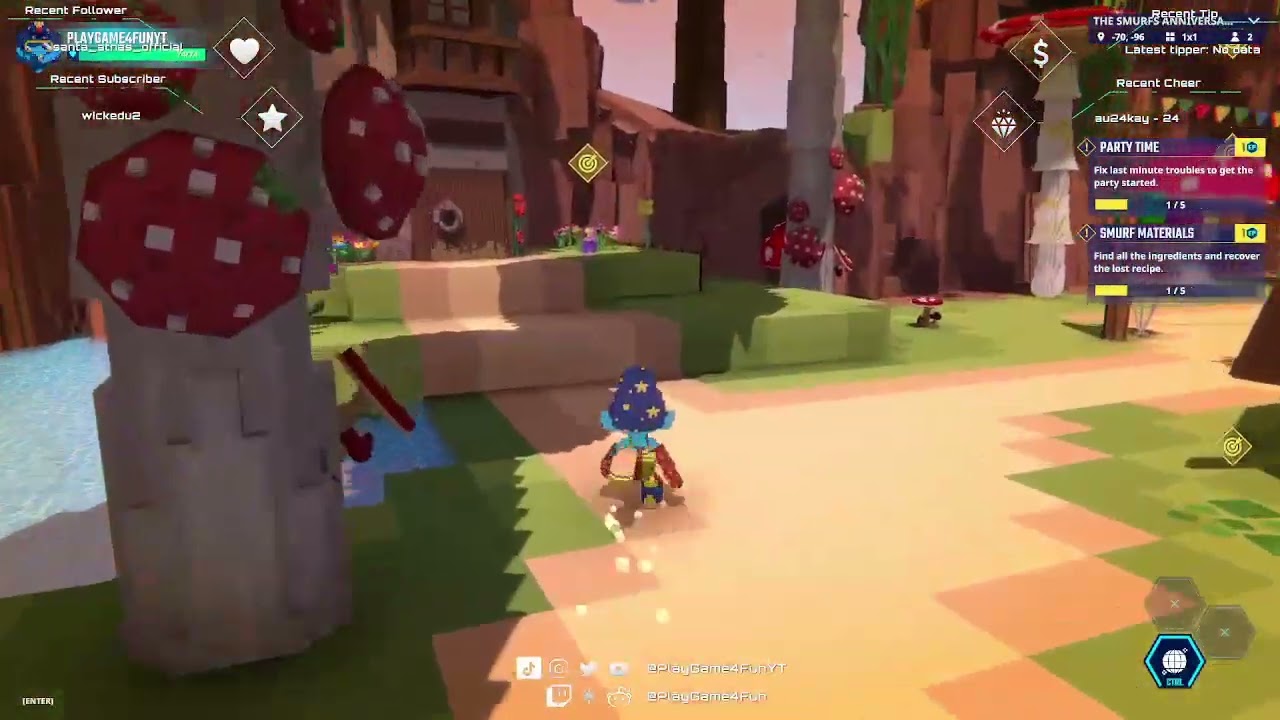 @thesandboxgame - Smurf Materials - The Smurfs: Anniversary Party | #playgame4fun on #Twitch