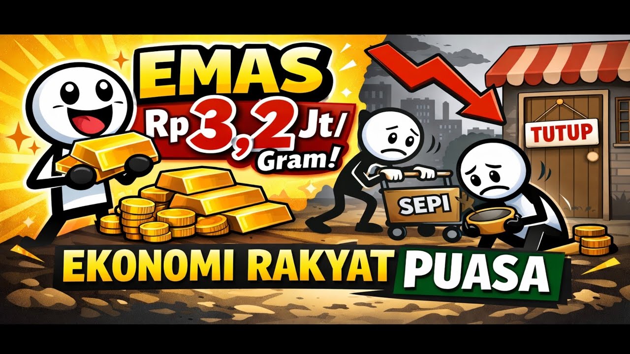 🚨Emas Rp 3,2jt, Beras dan Telur Naik, Rakyat Disuruh Hemat dan Terima Nasib