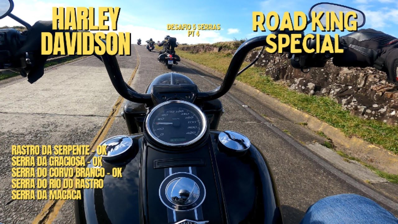 Desafio das 5 serras  - Tensão na serra do corvo branco/SC [HARLEY DAVIDSON ROAD KING] pt 4