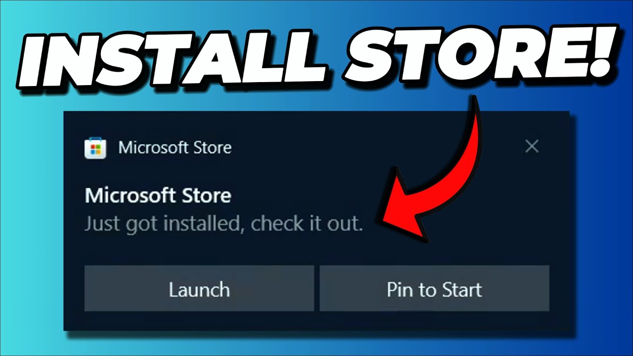 The BEST Way to Install or Reinstall the Microsoft Store on Windows 11 & 10
