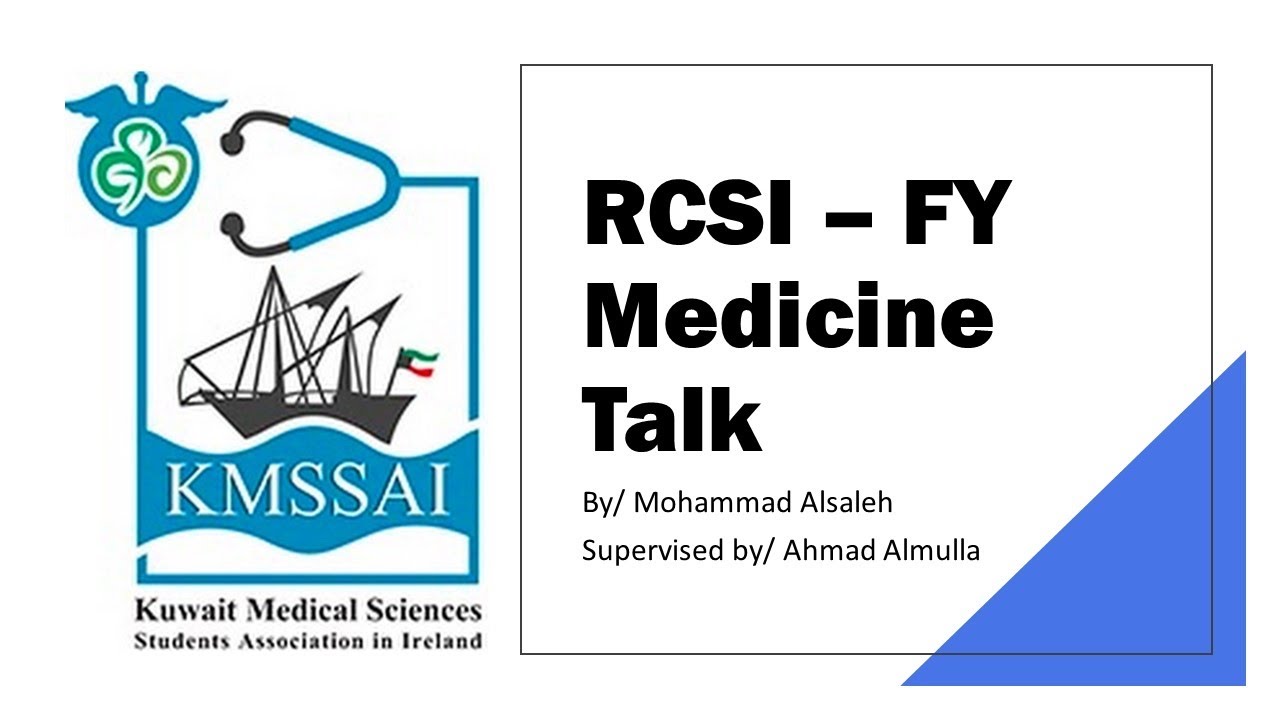 KMSSAI Fresher Talk- Medicine FY RCSI