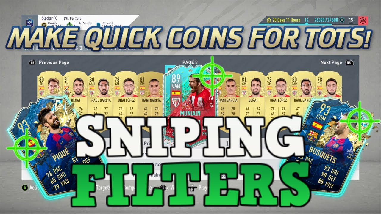 FIFA 20 UNREAL SNIPING FILTER! THE BEST SNIPING FILTER ON FIFA 20! YOU NEED TO SNIPE THESE PLAYERS!