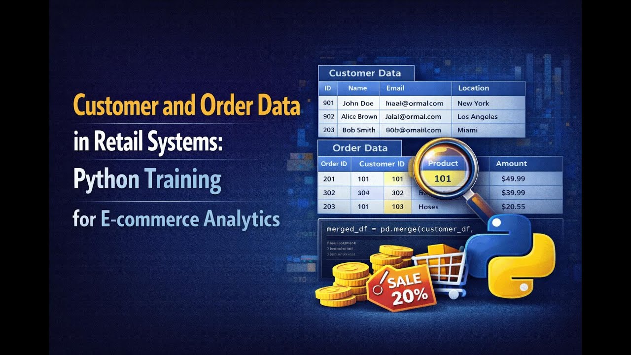 Customer and Order Data in Retail Systems: Python Training for E-commerce Analytics