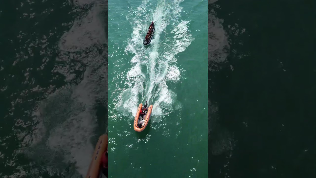 Banana Boat - Canto do Forte,  Praia Grande SP. #drone #bananaboat #praiagrande #dronevideo #dji