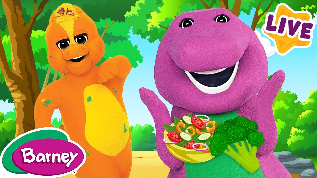 🍅 Eat Healthy With Barney! | Brain Break for Kids | Full Episodes Live | Barney the Dinosaur