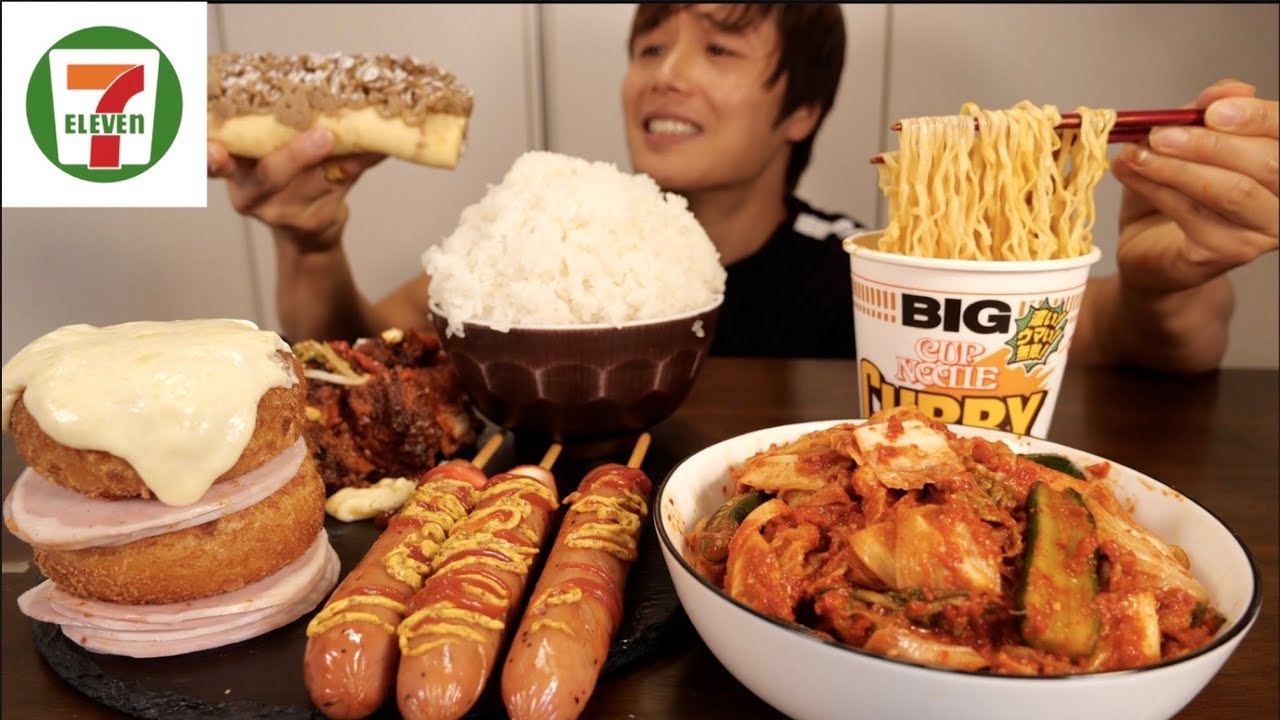 自炊怠すぎてどうでも良くなった時のご飯3合とセブンの大好物ならべて食べちゃう