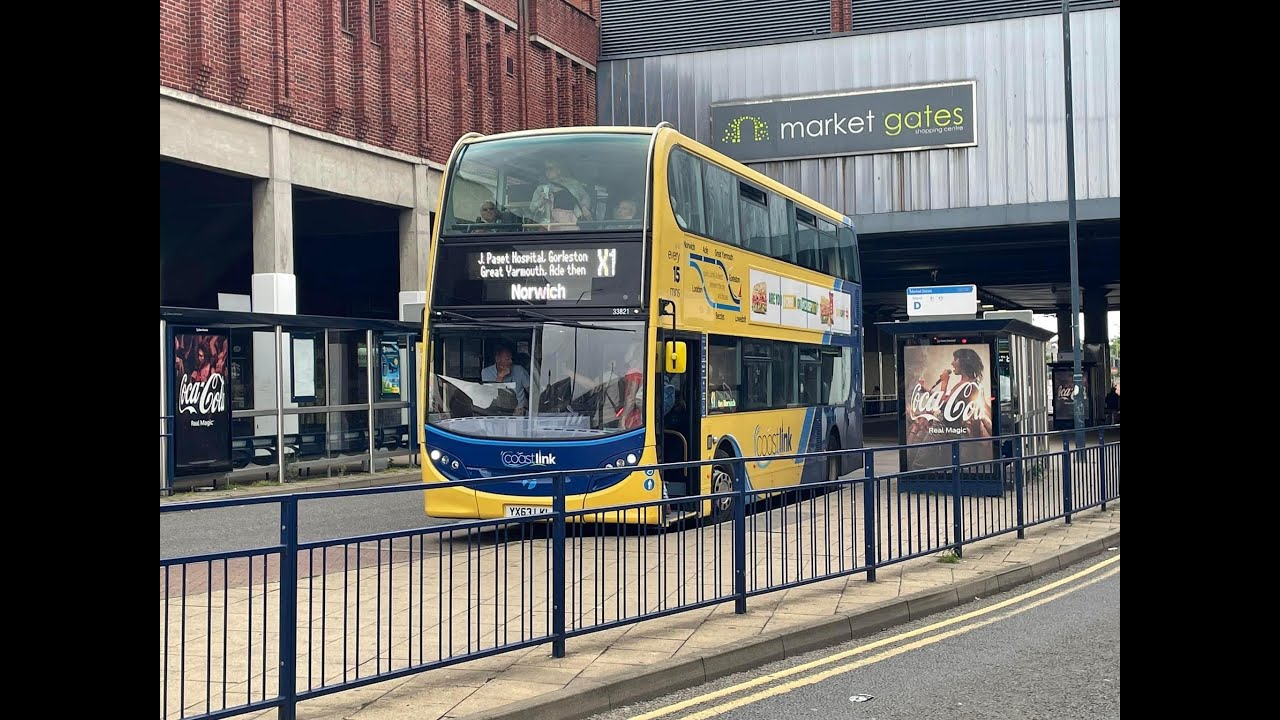 X1 Excel Bus - Lowestoft to Great Yarmouth (Full Ride)