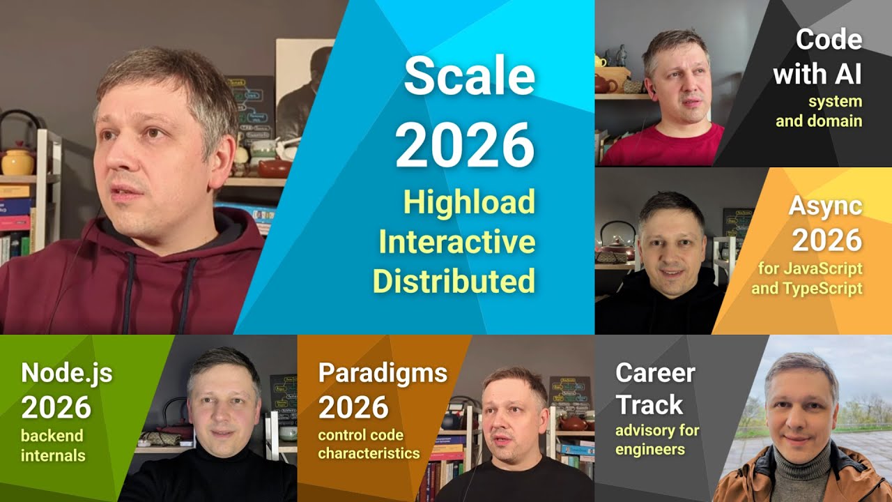 🎅 Курсы в 2026: Node.js, Async, Patterns, JavaScript, TypeScript, Scale, карьера и найм, AI, LLM