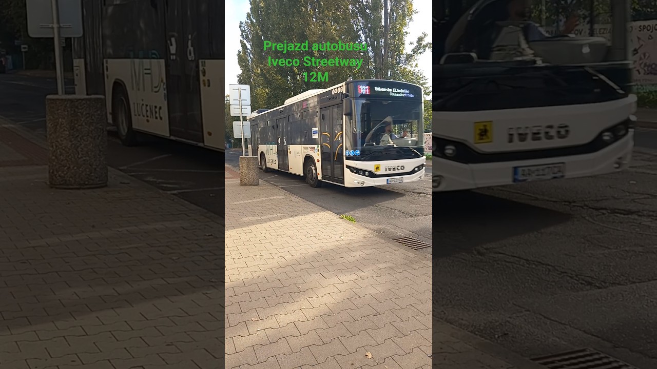 Prejazd autobusu Iveco Streetway 12M Na Linke 101 #busspotting #mhd #doprava #buses